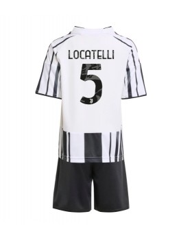 Billige Juventus Manuel Locatelli #5 Hjemmedraktsett Barn 2025-26 Kortermet (+ Korte bukser)